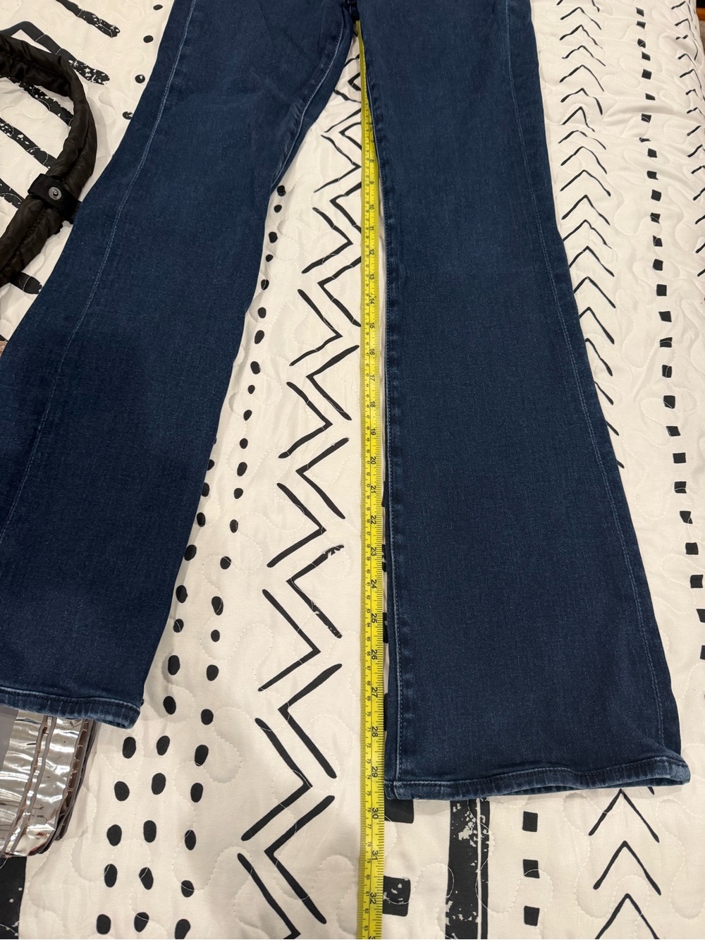 7 For All Mankind The Skinny Bootcut Jeans - Dark Blue Stretch - Size 24 - Picture 8 of 8